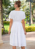Kleid Weiß 23F-829 C FRESH COTTON